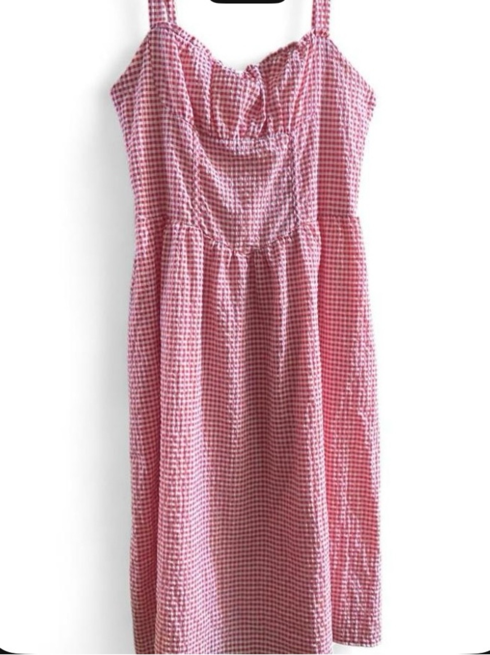 wild fable Pink Gingham Midi Dress